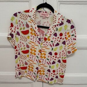 Lisa Says Gah Colorful Fruit/ Veggie Shirt & Short Set